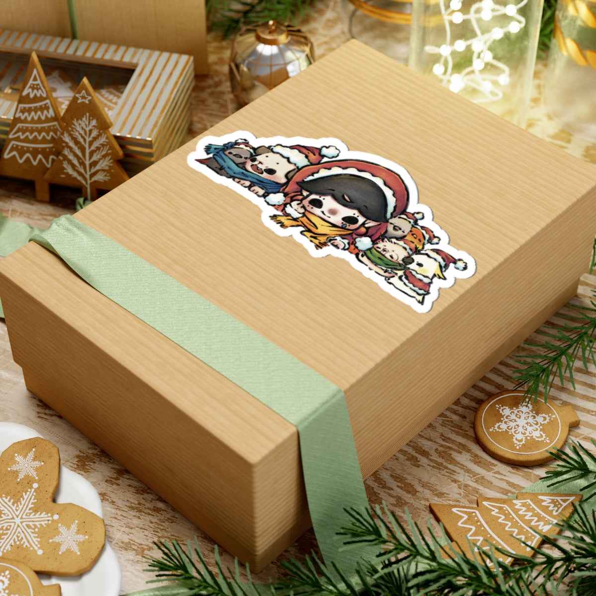 Christmas group photo Vinyl Sticker for Planners & Journals