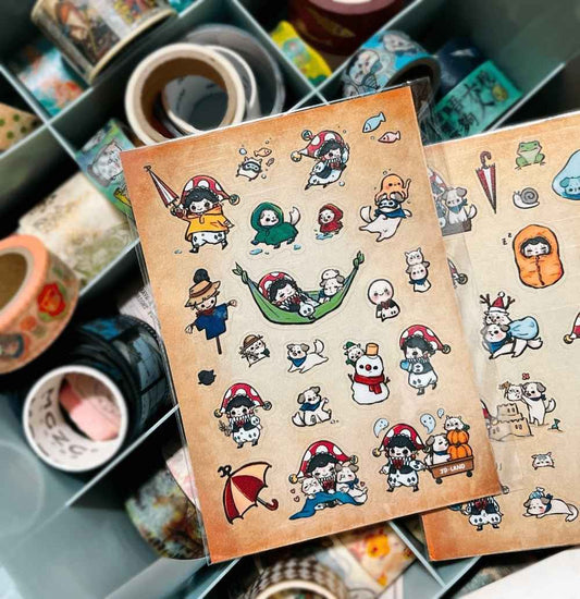 手帳貼紙 | 一週四季系列-D款