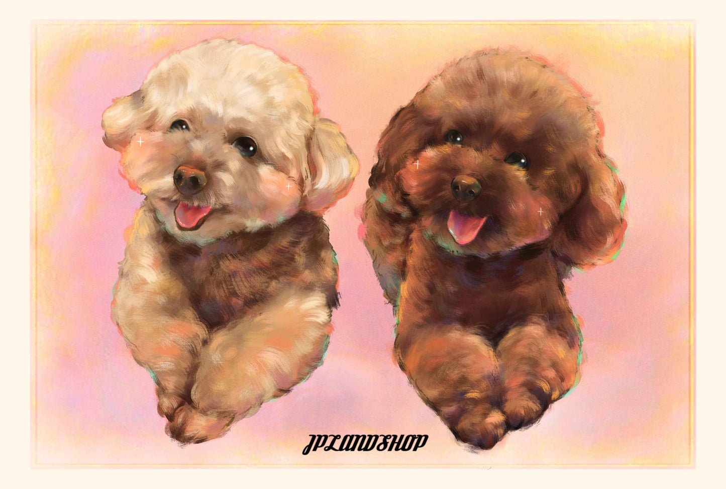 皮克樂園風格定制似顏繪