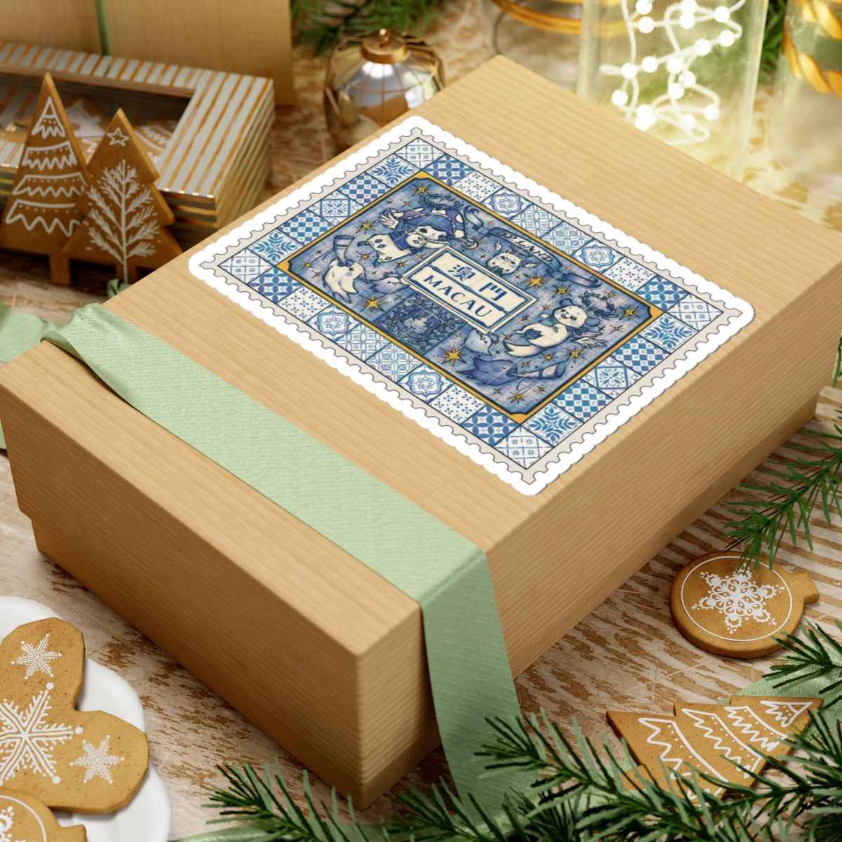 Azulejo style Vinyl Sticker for Planners & Journals