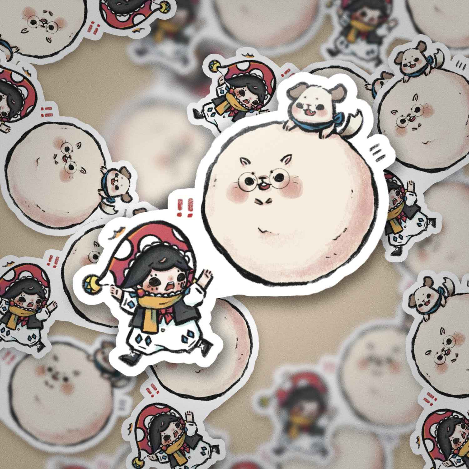 JPLAND Big Hamster Vinyl Sticker – Four Seasons Weekly Planner Set