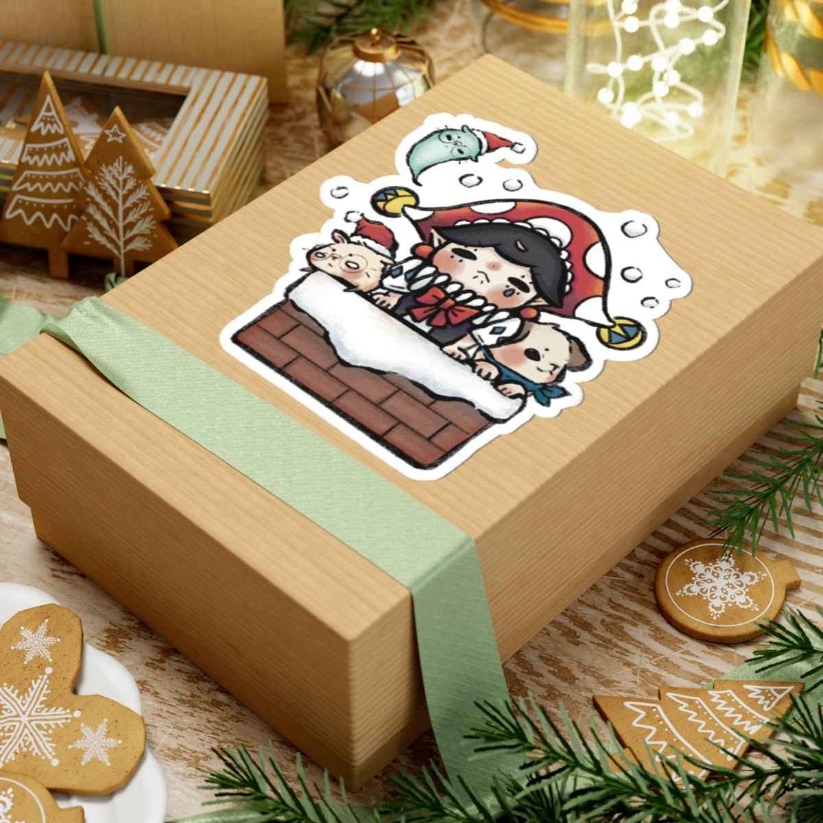 JPLAND Christmas Chimney Vinyl Sticker – Four Seasons Weekly Planner Set