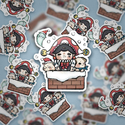 JPLAND Christmas Chimney Vinyl Sticker – Four Seasons Weekly Planner Set