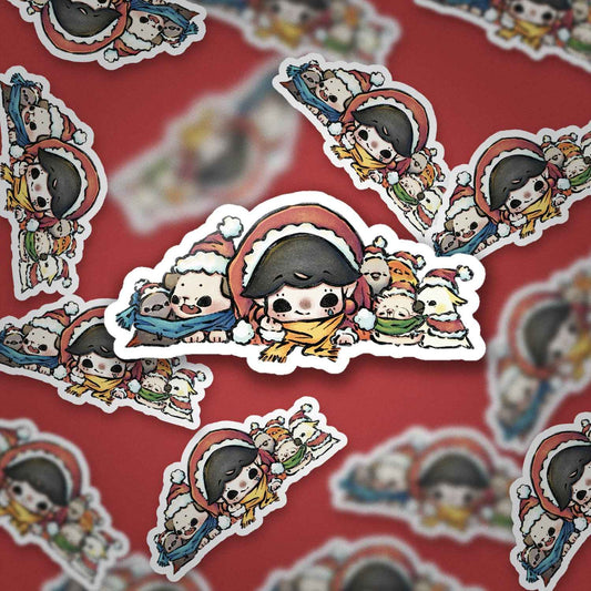Christmas group photo Vinyl Sticker for Planners & Journals