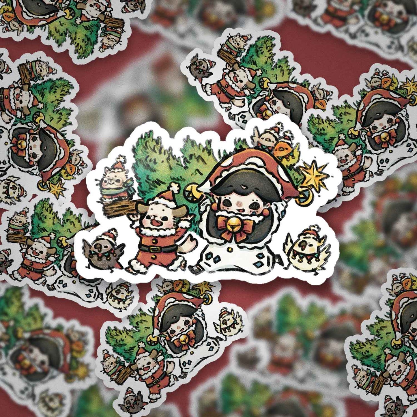 Christmas tree Vinyl Sticker for Planners & Journals