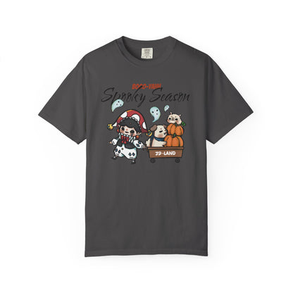 Comfort-color-T-Shirt-Graphite-Halloween-Pumpkin-Truck
