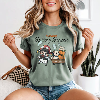 Halloween Pumpkin Truck T-Shirt - Spooky Season Essential