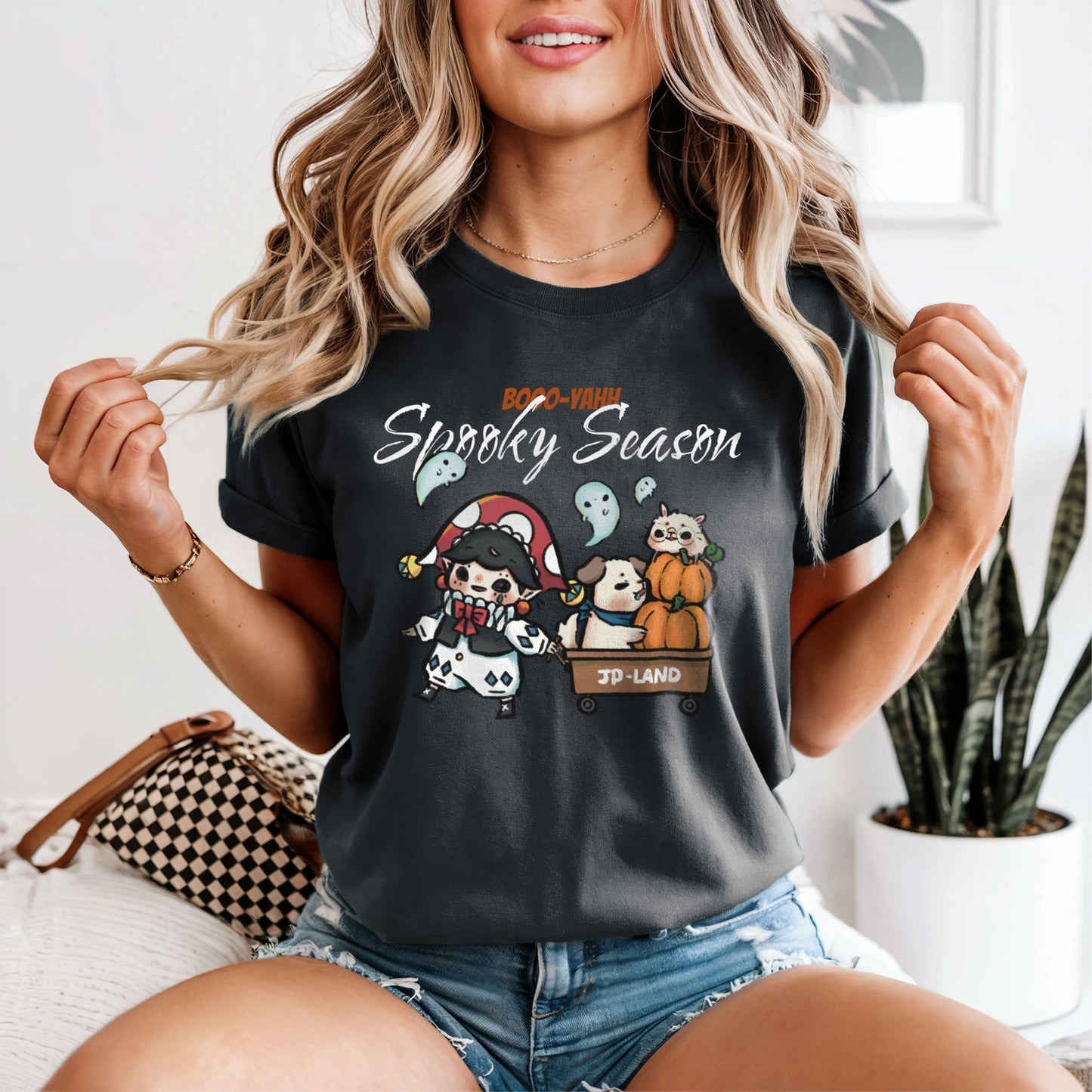 Comfort-color-T-Shirt-Halloween-Pumpkin-Truck-Graphite