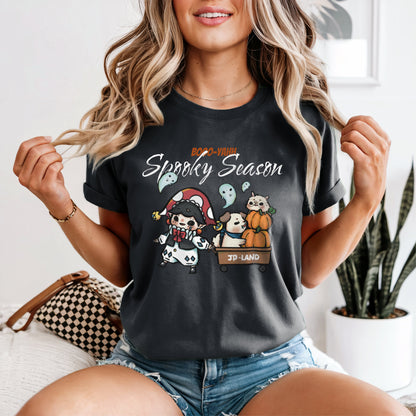 Halloween Pumpkin Truck T-Shirt - Spooky Season Essential