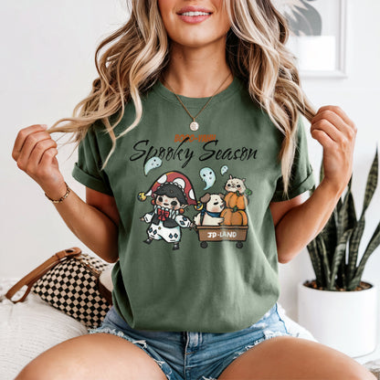 Comfort-color-T-Shirt-Halloween-Pumpkin-Truck-Moss