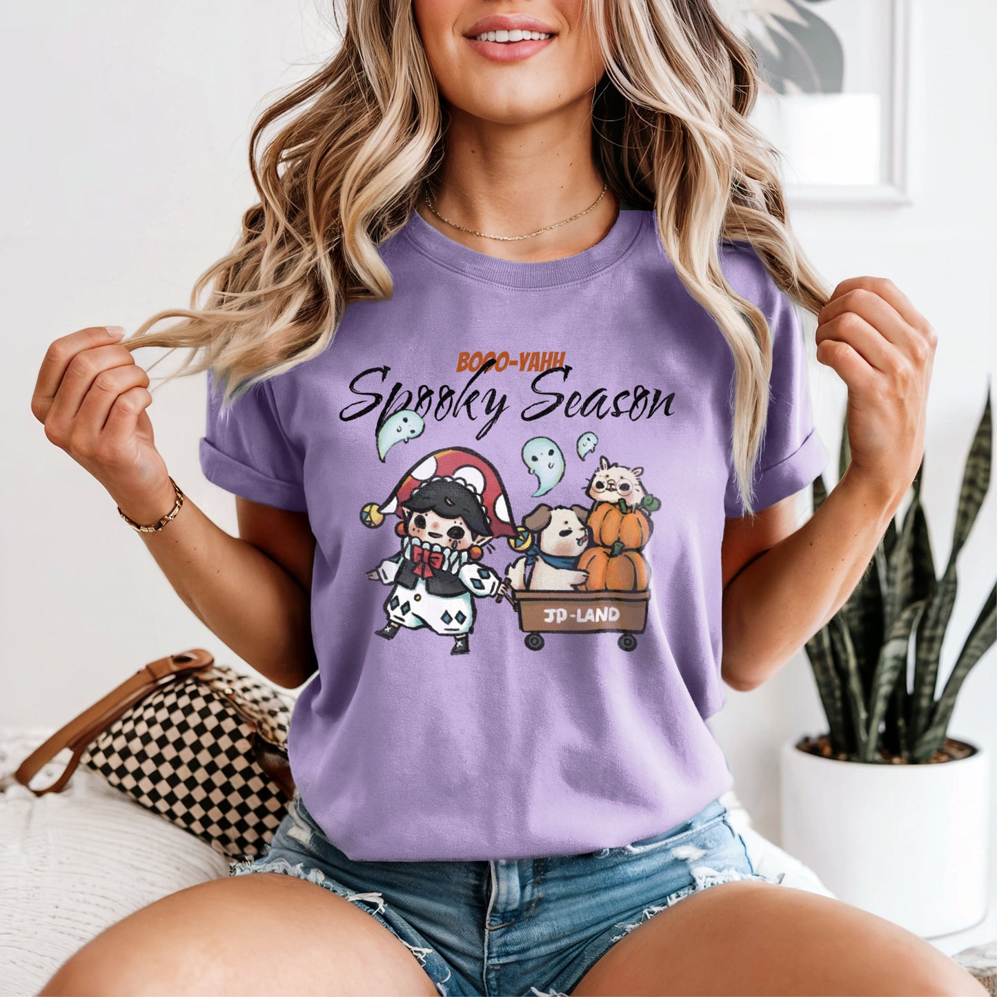 Comfort-color-T-Shirt-Halloween-Pumpkin-Truck-Orchid