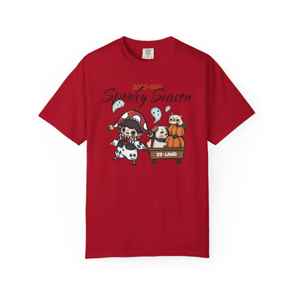 Comfort-color-T-Shirt-Red-Halloween-Pumpkin-Truck