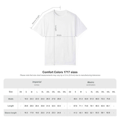 Comfort-color-T-Shirt-Size-Chart
