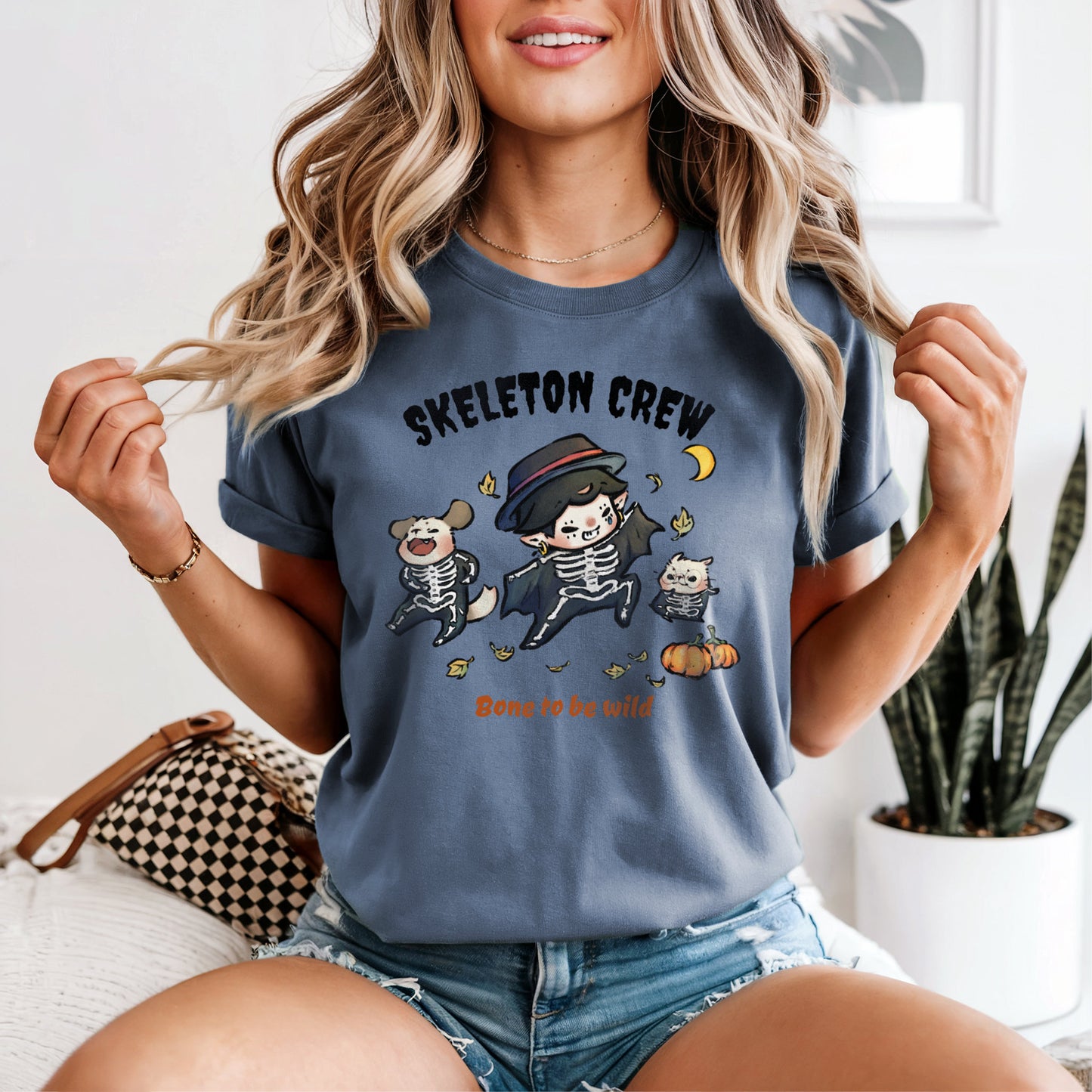 Skeleton-Dressup T-Shirt - Spooky Season Essential