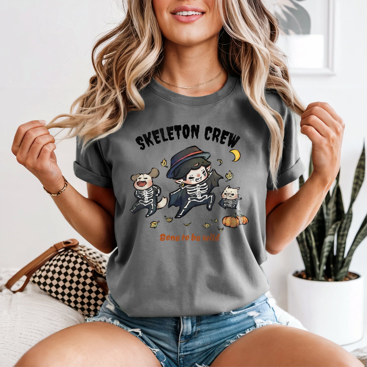 Skeleton-Dressup T-Shirt - Spooky Season Essential