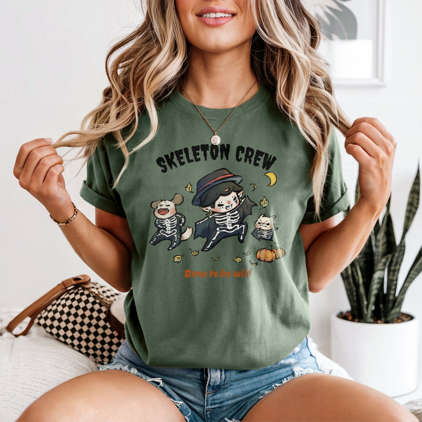 Skeleton-Dressup T-Shirt - Spooky Season Essential