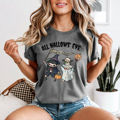 Comfort-color-T-Shirt-Trick-or-Treat-Grey
