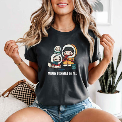 Ice fishing T-Shirt - Christmas Essential