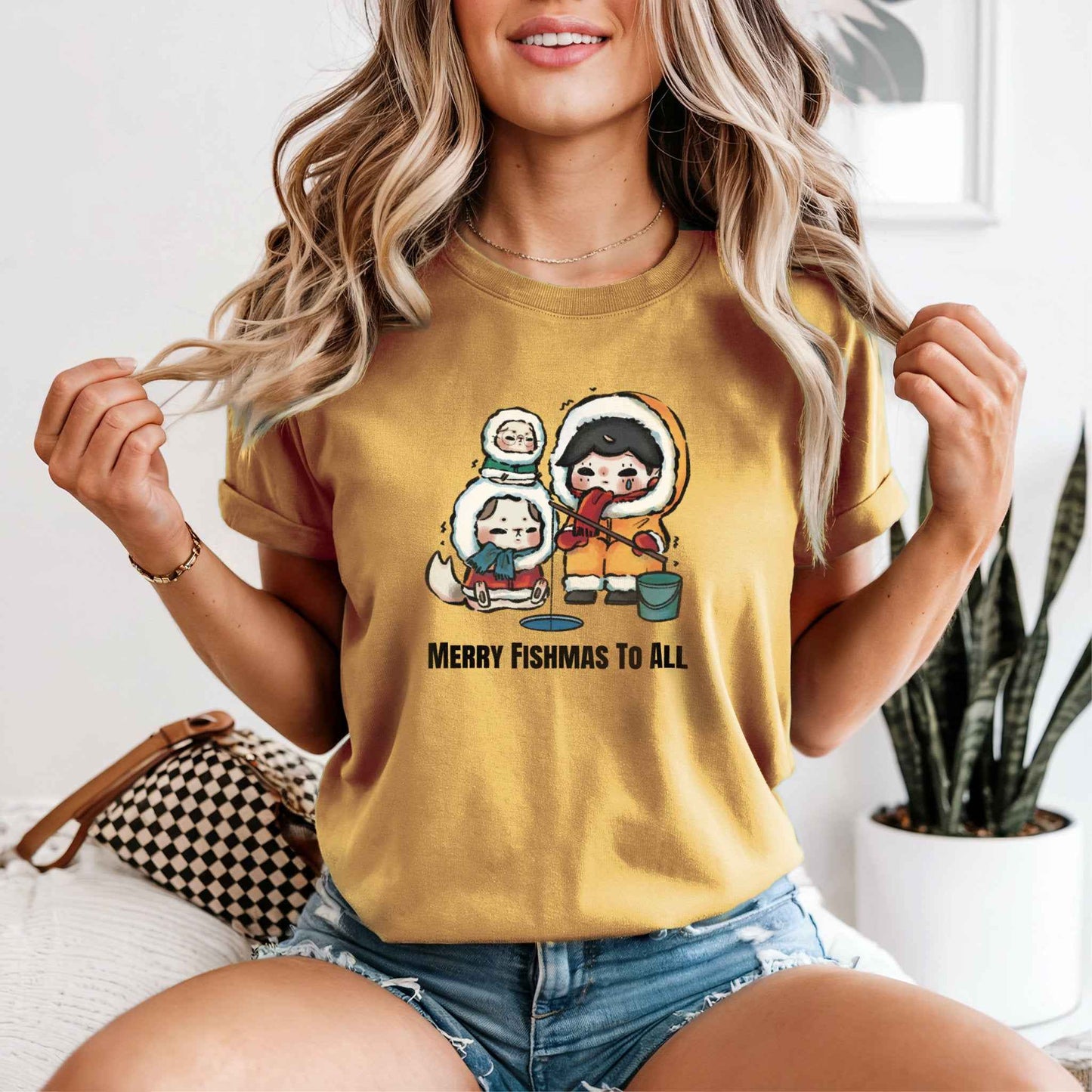 Ice fishing T-Shirt - Christmas Essential
