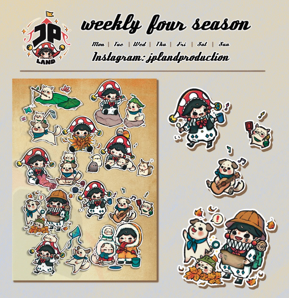 Autumn stickers