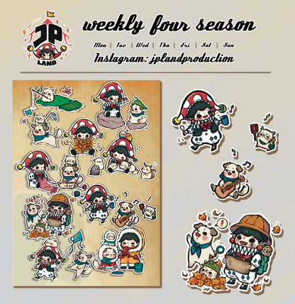 Autumn stickers