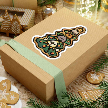 Four Birds Gingerbread Man Vinyl Sticker for Planners & Journals