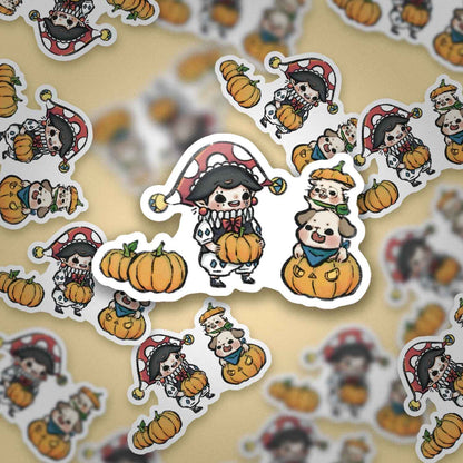 JPLAND Halloween Pumpkin Vinyl Sticker – Four Seasons Weekly Planner Set