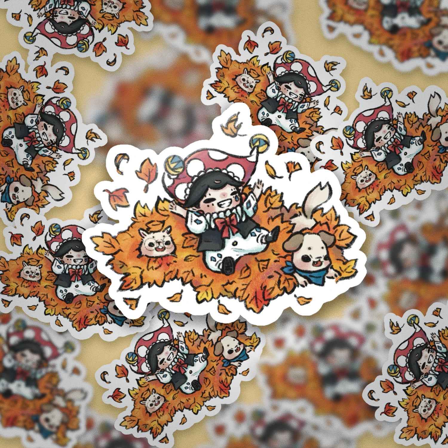 JPLAND Maple Leaf Vinyl Sticker – Four Seasons Weekly Planner Set