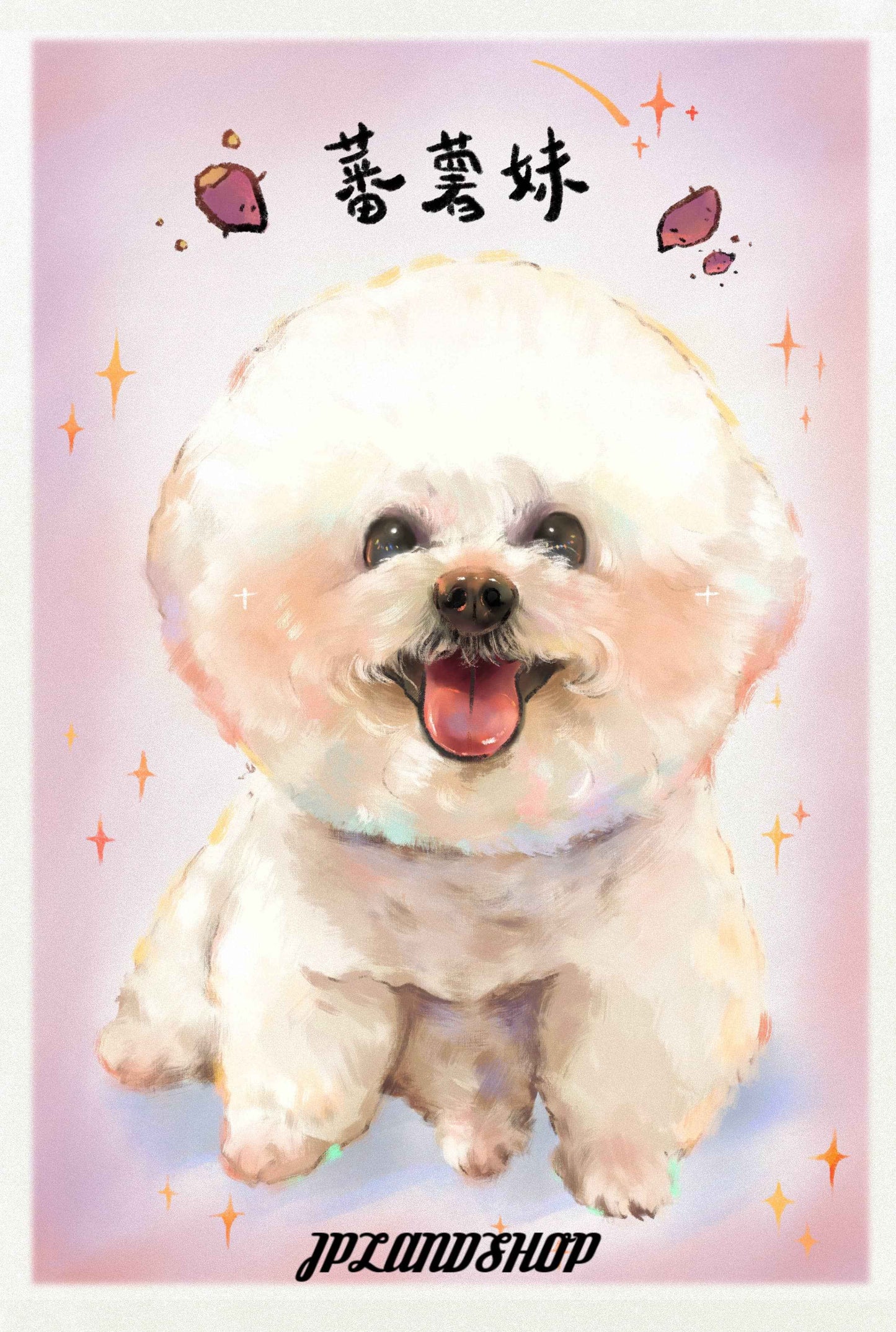 皮克樂園風格定制似顏繪