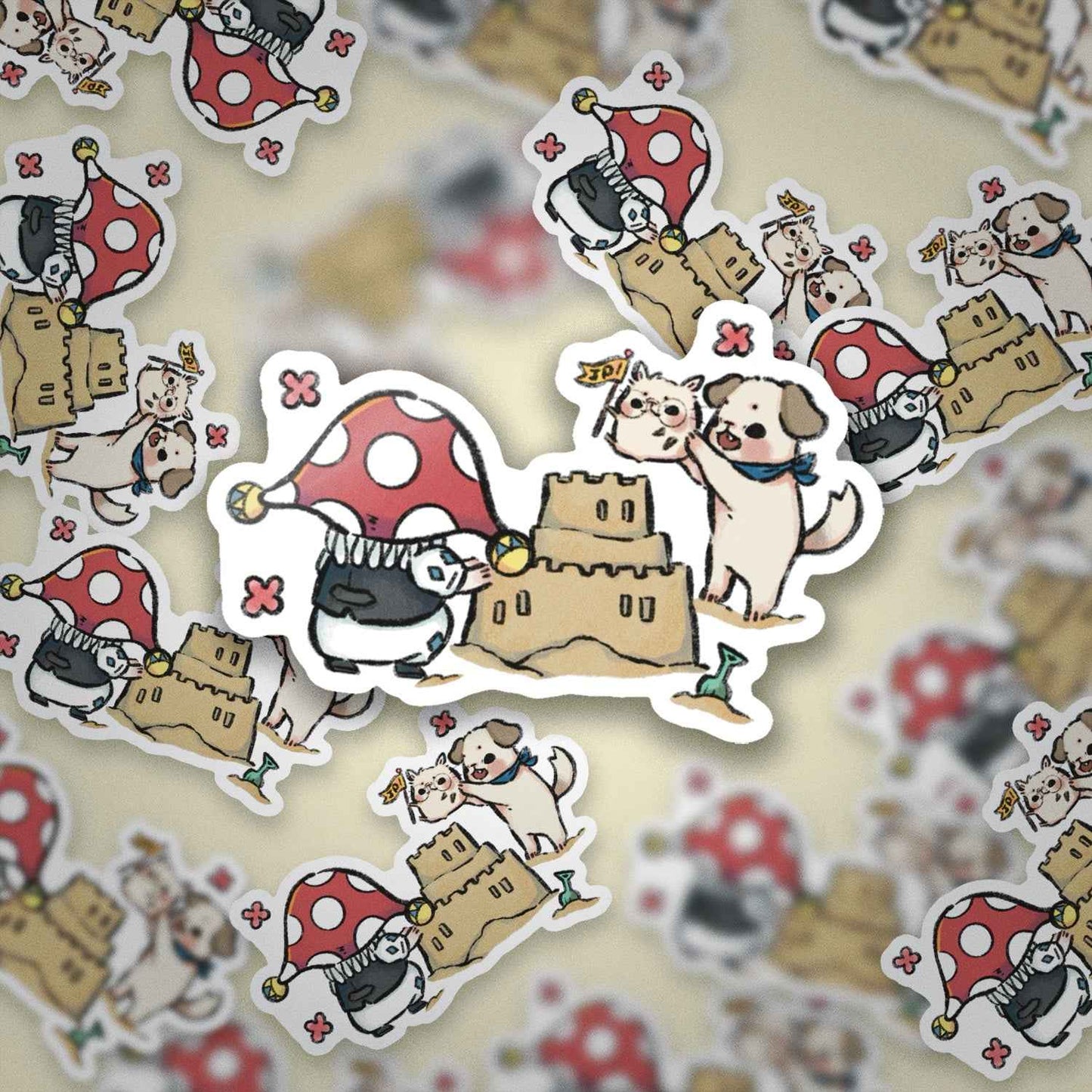 JPLAND Sand pile Vinyl Sticker – Four Seasons Weekly Planner Set