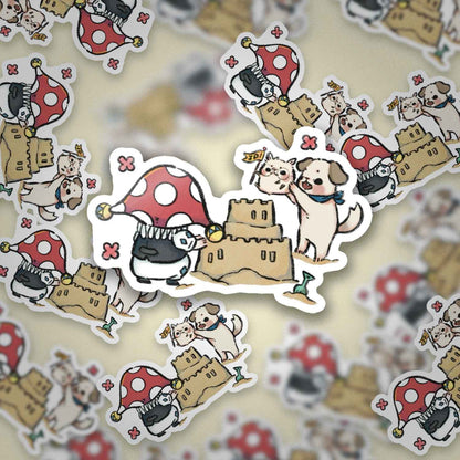 JPLAND Sand pile Vinyl Sticker – Four Seasons Weekly Planner Set