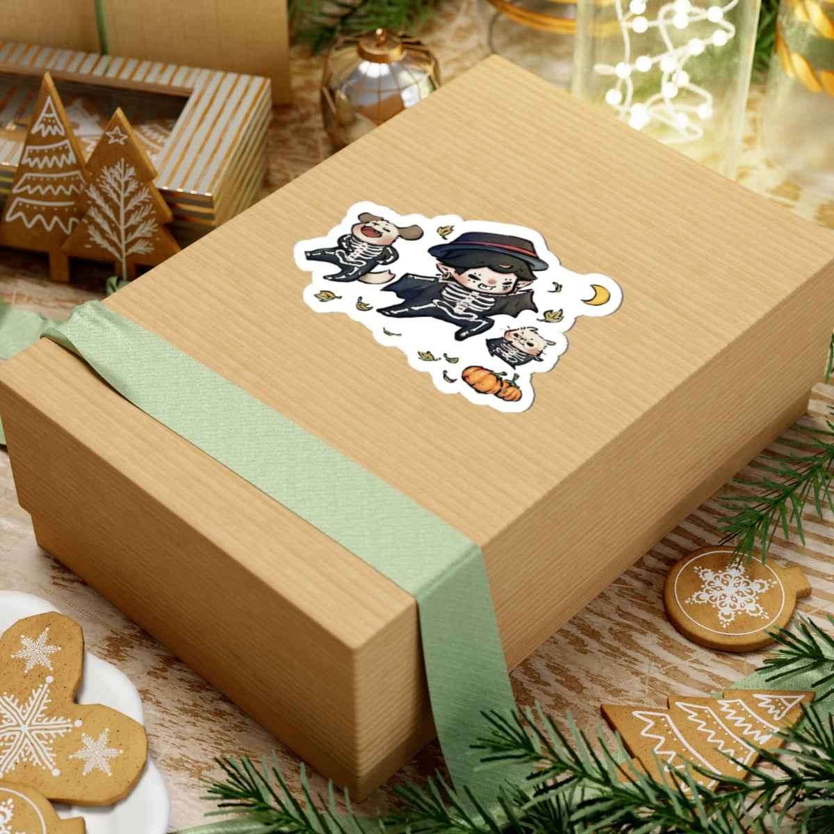 JPLAND Skeleton Dressup Vinyl Sticker – Halloween Planner Set