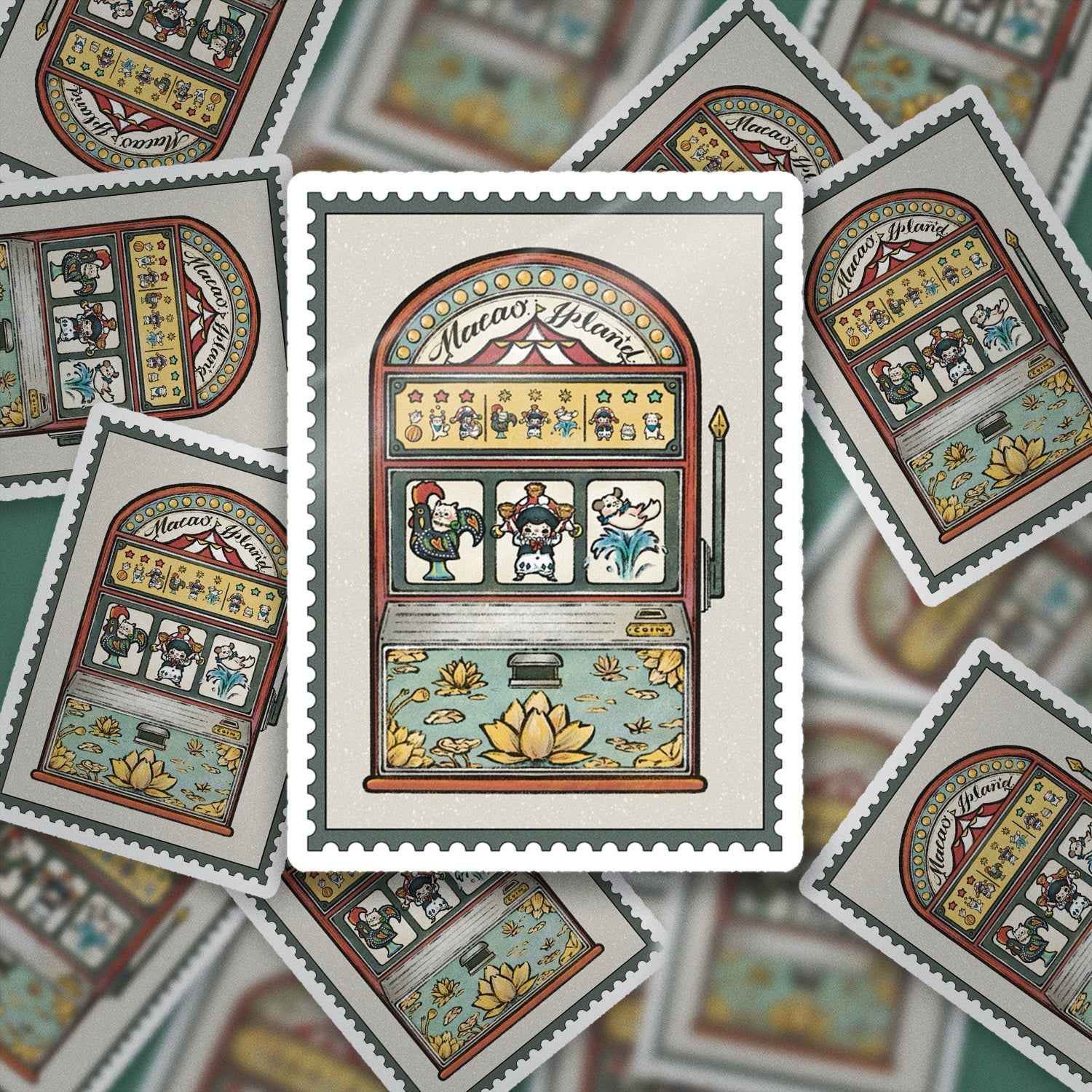 Slot machines Vinyl Sticker for Planners & Journals