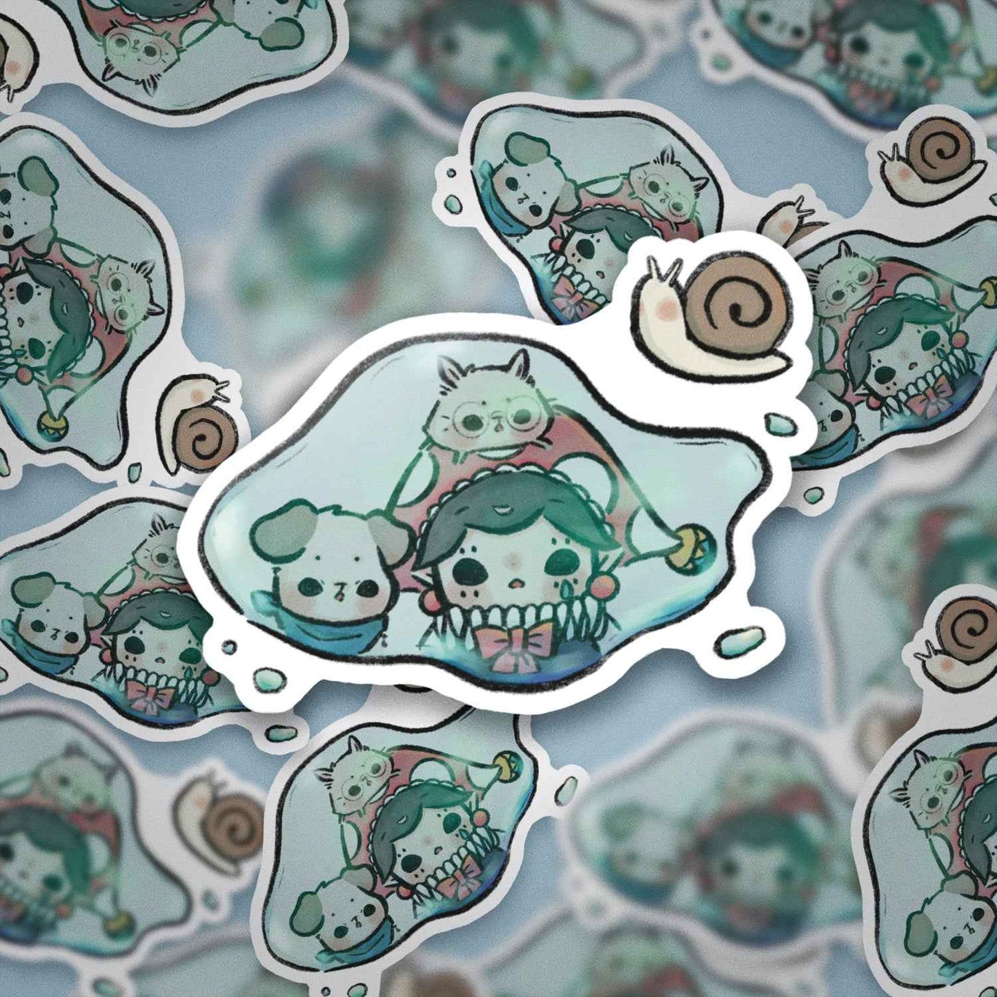 JPLAND Water reflection Vinyl Sticker – Four Seasons Weekly Planner Set