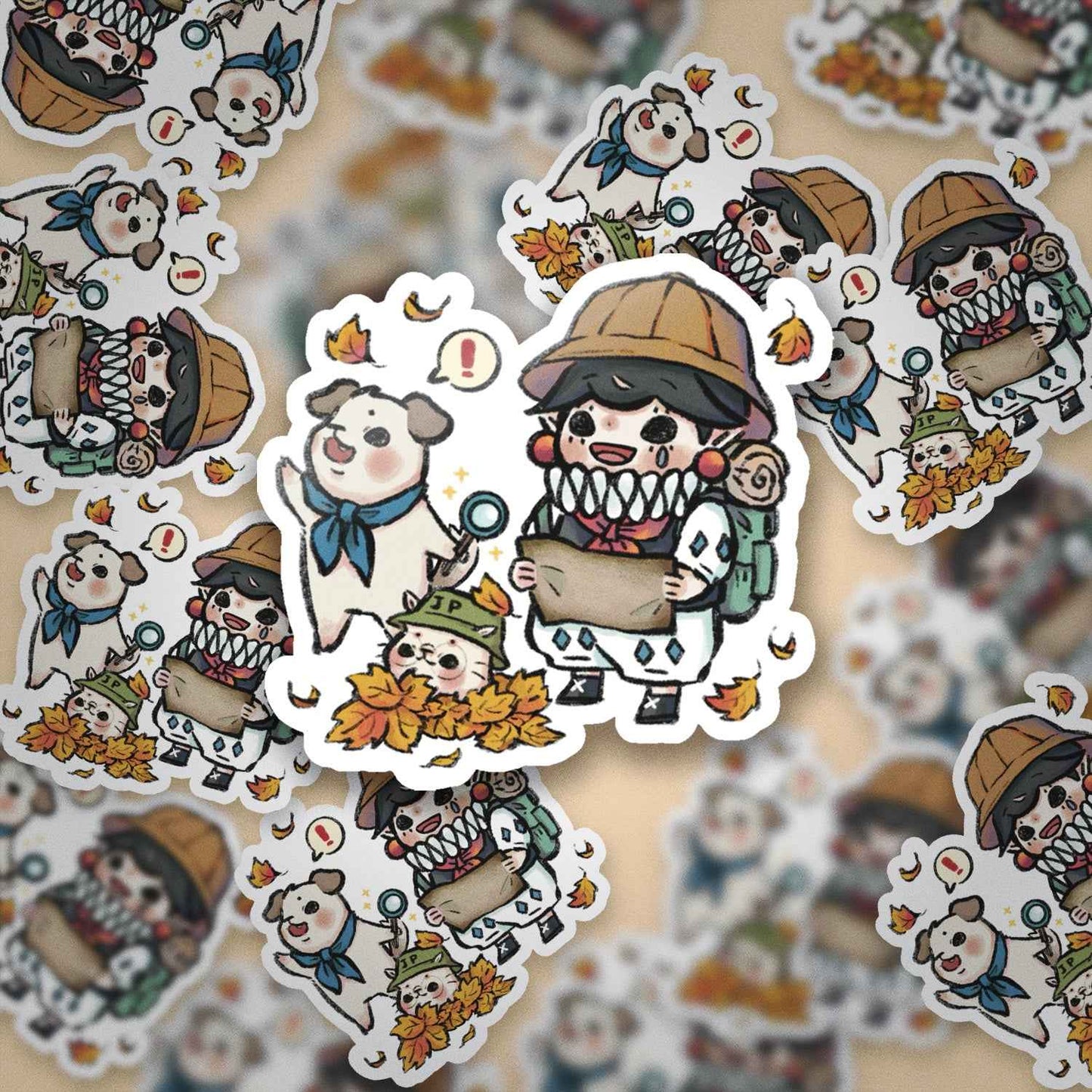 JPLAND Autumn trip Vinyl Sticker – Four Seasons Weekly Planner Set