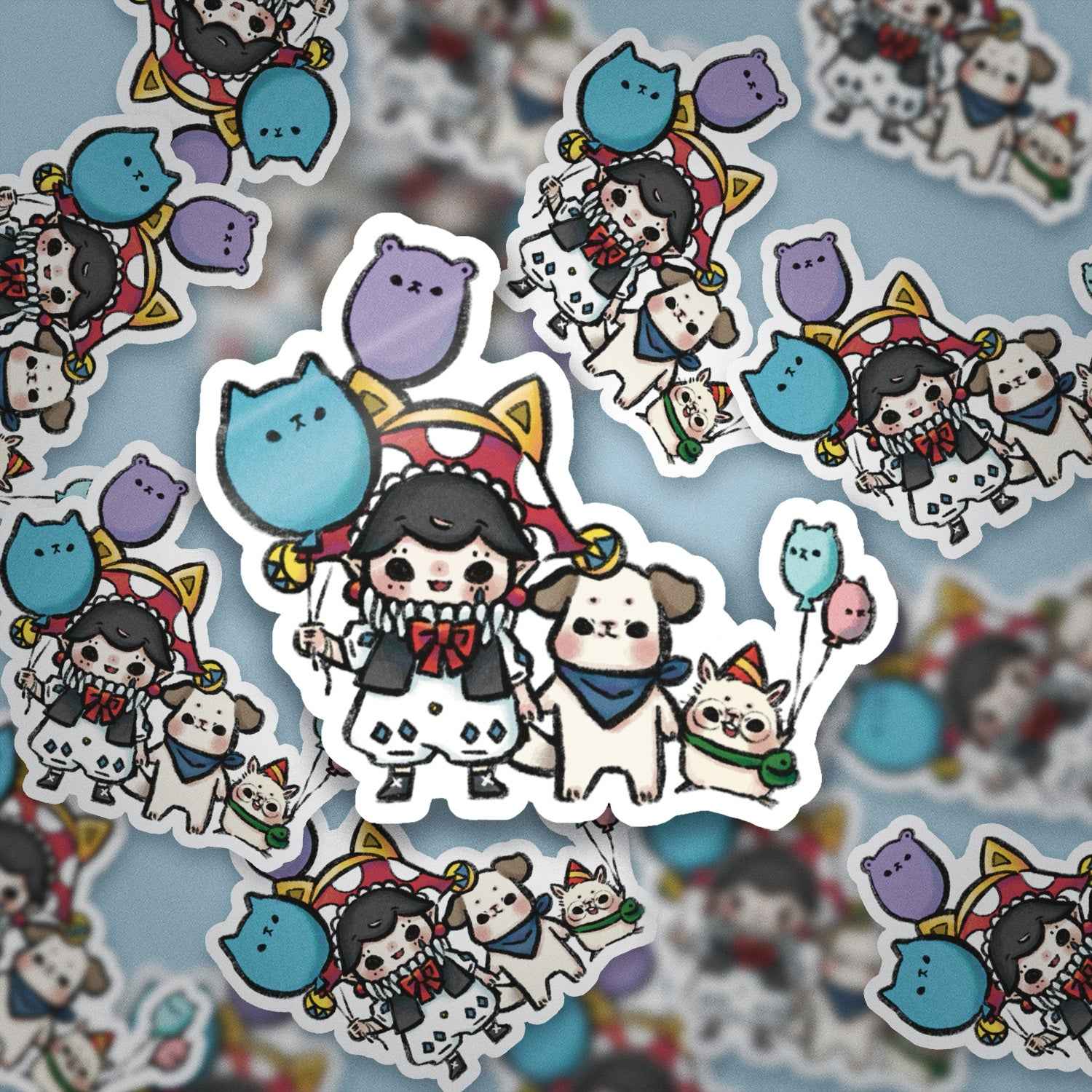 JPLAND Balloon Vinyl Sticker – Four Seasons Weekly Planner Set