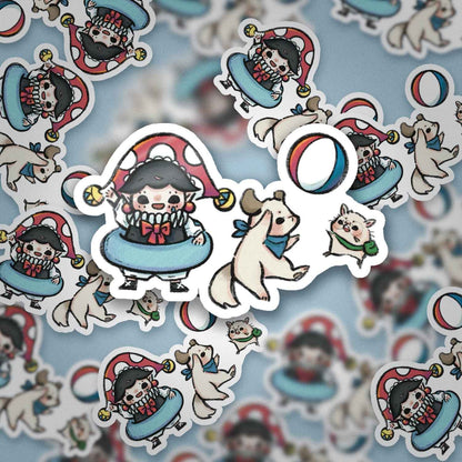 JPLAND Beach ball Vinyl Sticker – Four Seasons Weekly Planner Set