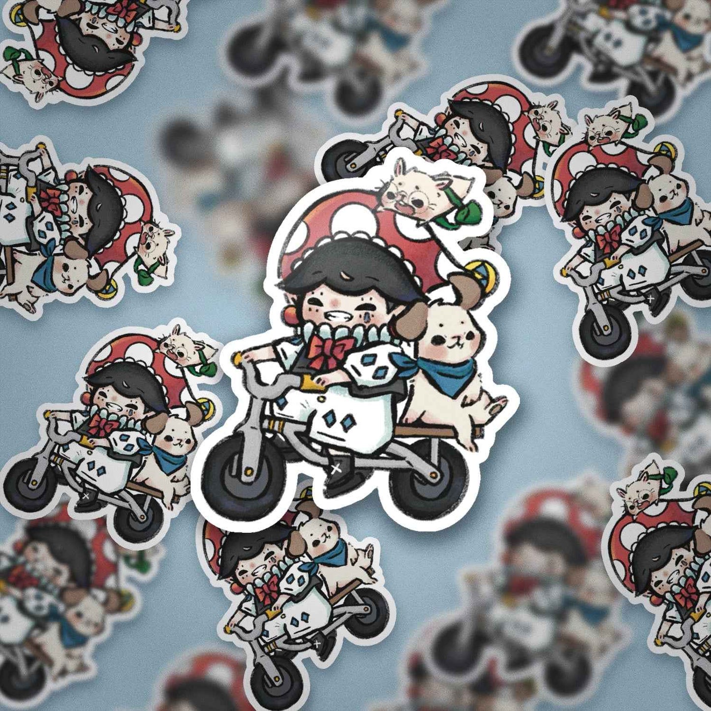 JPLAND Bicycle Vinyl Sticker – Four Seasons Weekly Planner Set