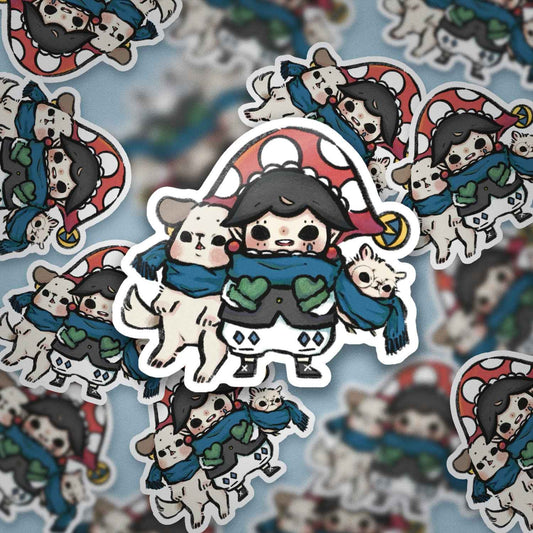 JPLAND Blue scarf Vinyl Sticker – Four Seasons Weekly Planner Set