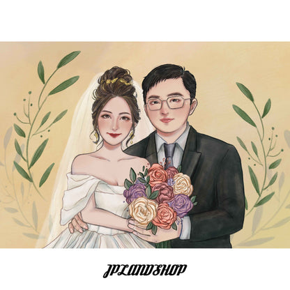 皮克樂園風格定制似顏繪