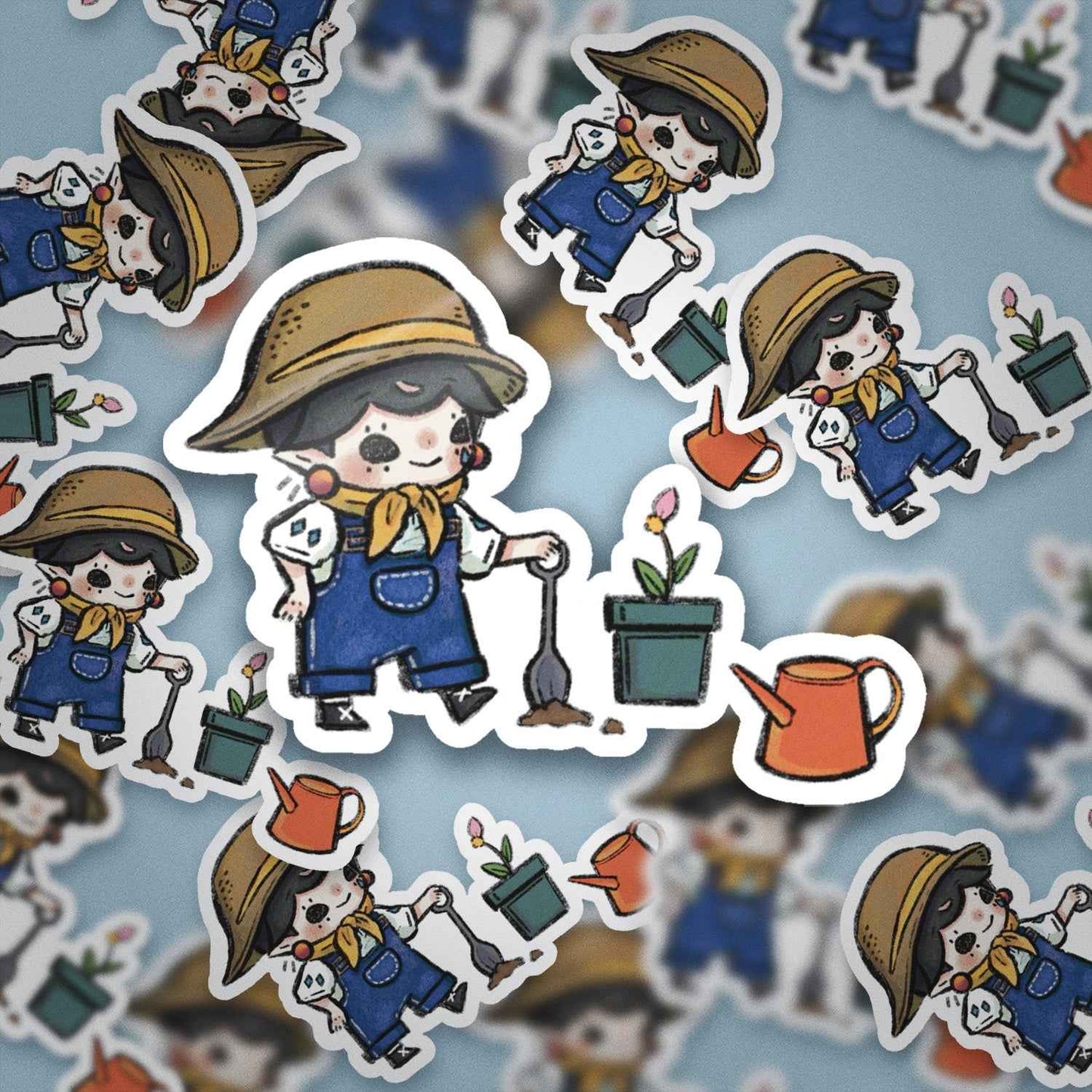 JPLAND Gardener Vinyl Sticker – Four Seasons Weekly Planner Set