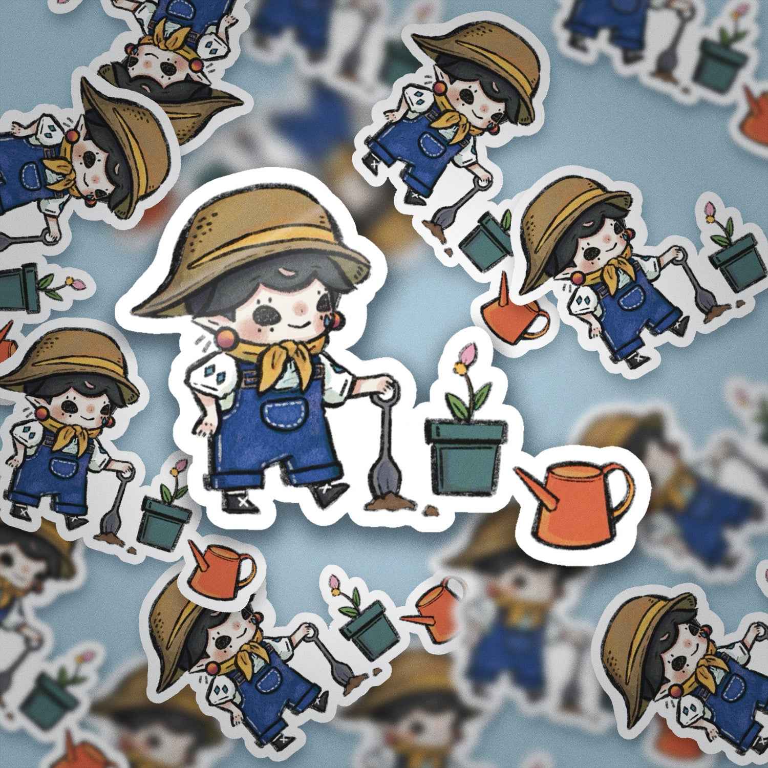 JPLAND Gardener Vinyl Sticker – Four Seasons Weekly Planner Set