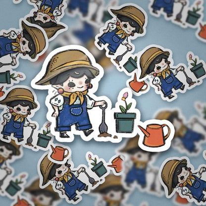 JPLAND Gardener Vinyl Sticker – Four Seasons Weekly Planner Set