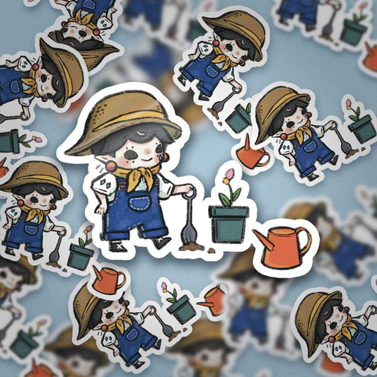 JPLAND Gardener Vinyl Sticker – Four Seasons Weekly Planner Set