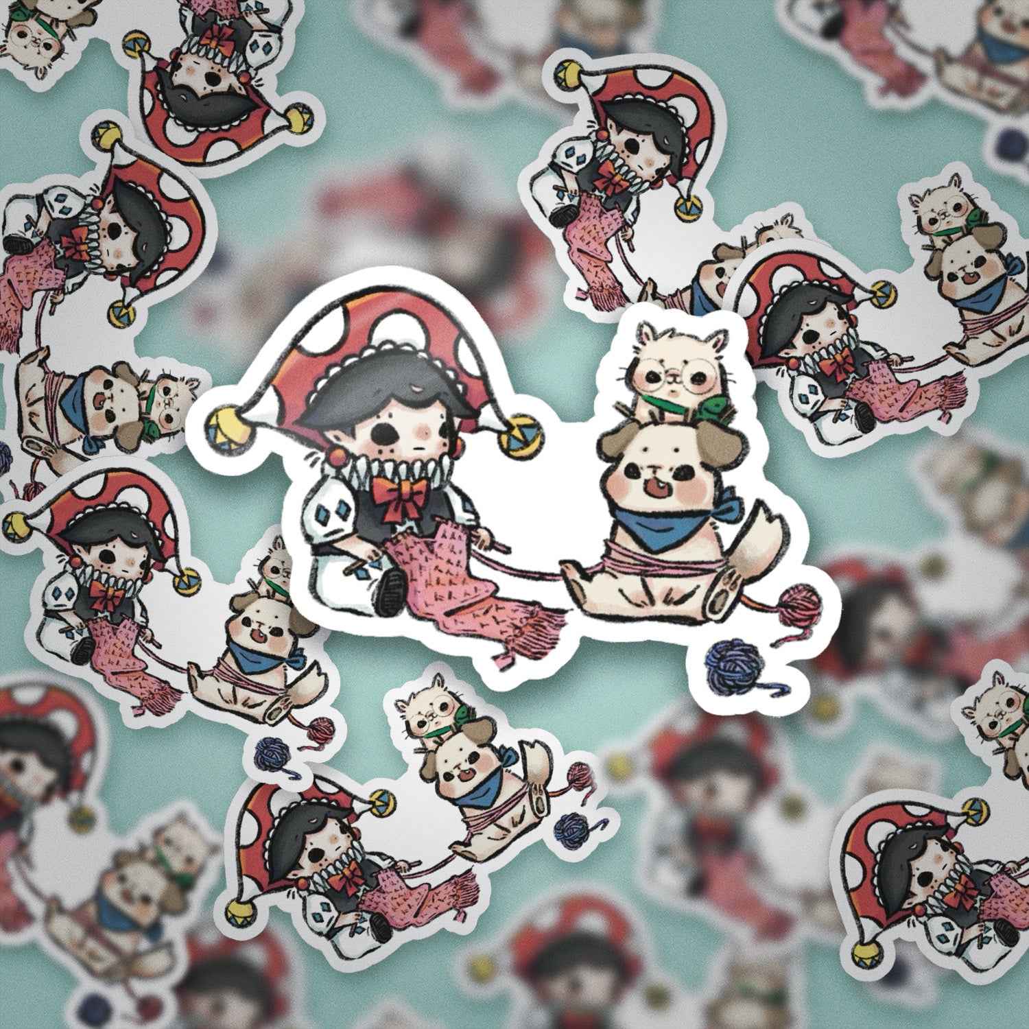 JPLAND Knitting scarves Vinyl Sticker – Four Seasons Weekly Planner Set