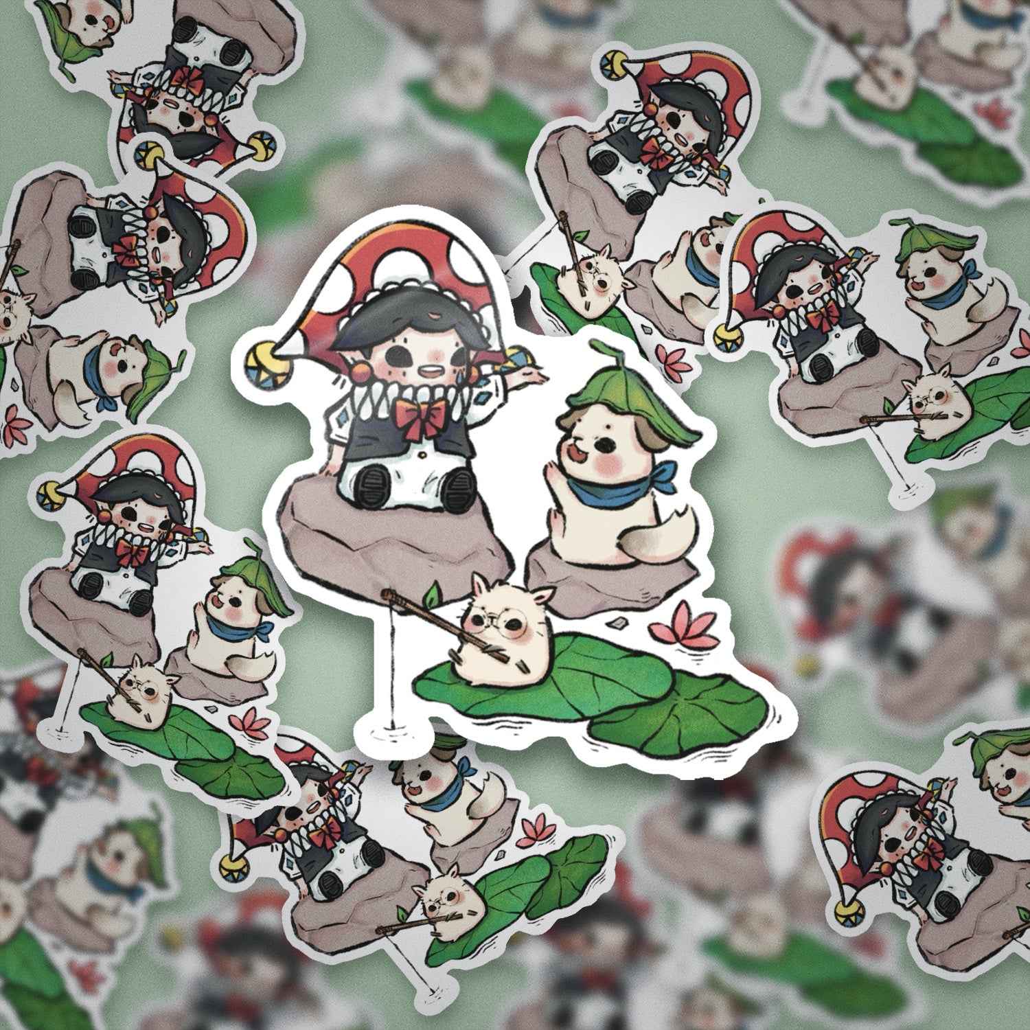 JPLAND Lotus leaf Vinyl Sticker – Four Seasons Weekly Planner Set