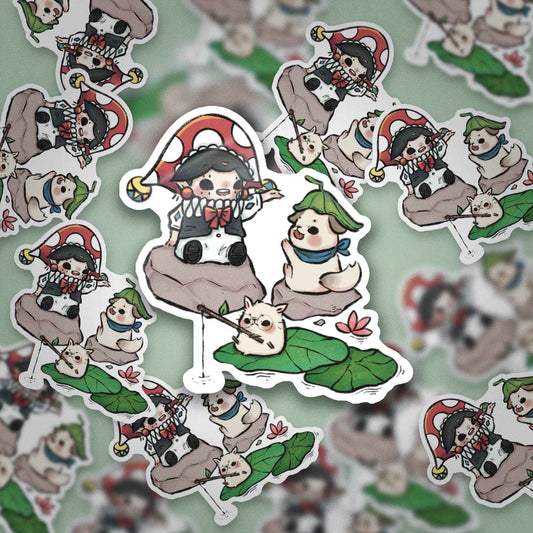 JPLAND Lotus leaf Vinyl Sticker – Four Seasons Weekly Planner Set