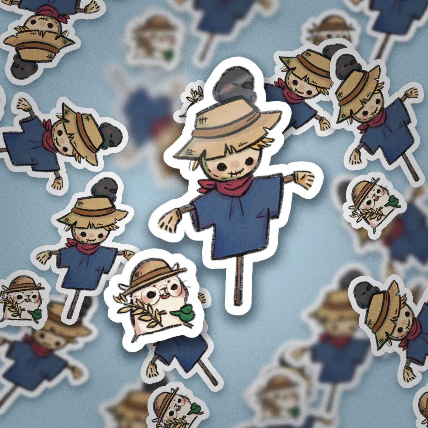 JPLAND Scarecrow Vinyl Sticker – Four Seasons Weekly Planner Set