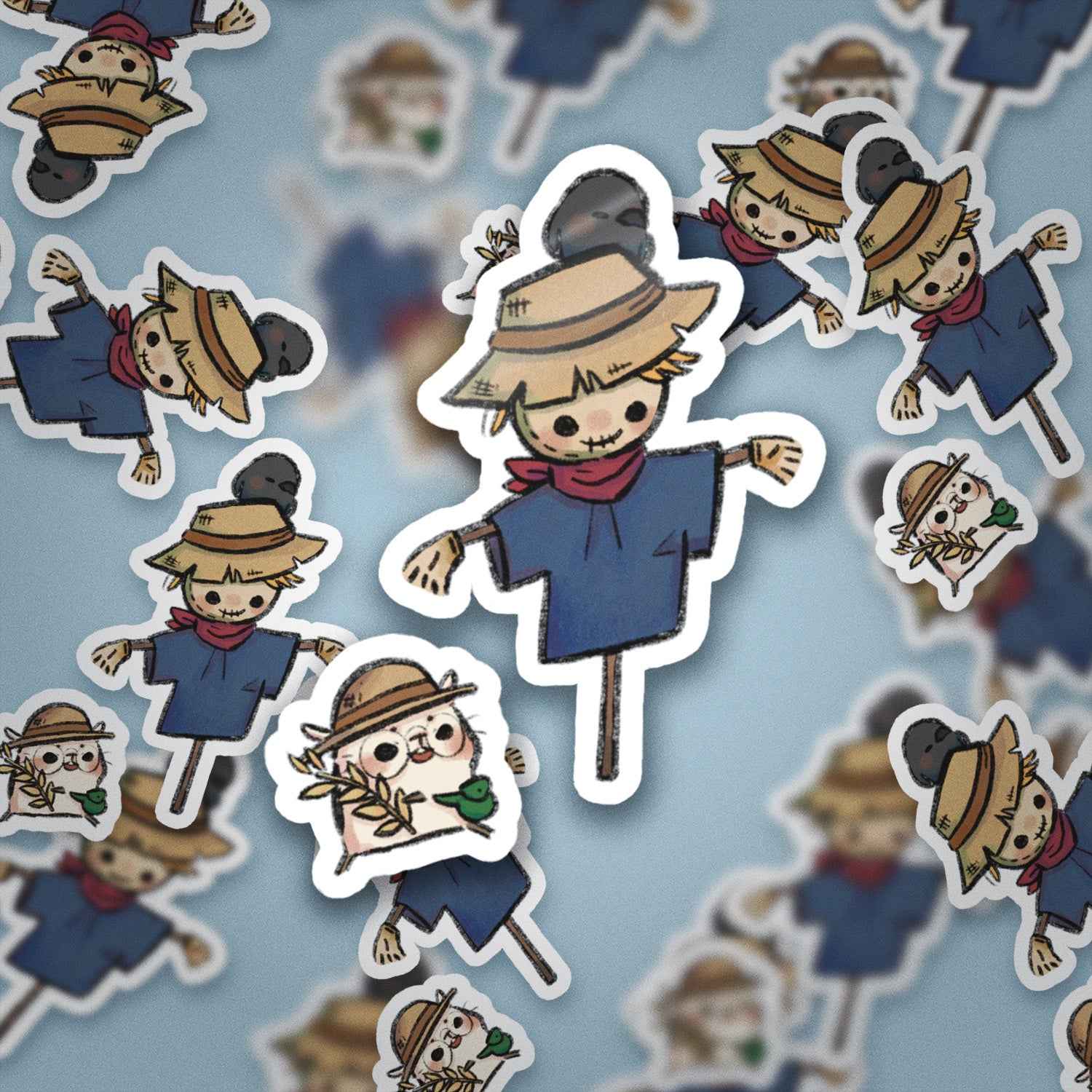 JPLAND Scarecrow Vinyl Sticker – Four Seasons Weekly Planner Set