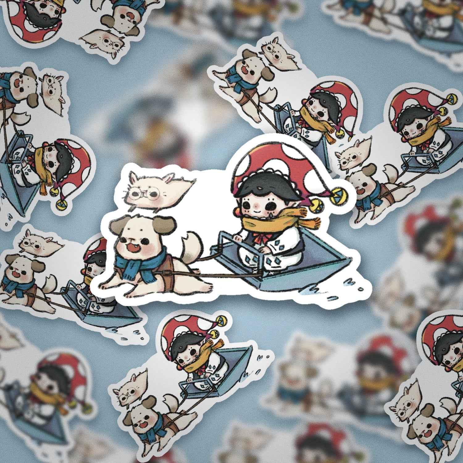 JPLAND Skiing Vinyl Sticker – Four Seasons Weekly Planner Set